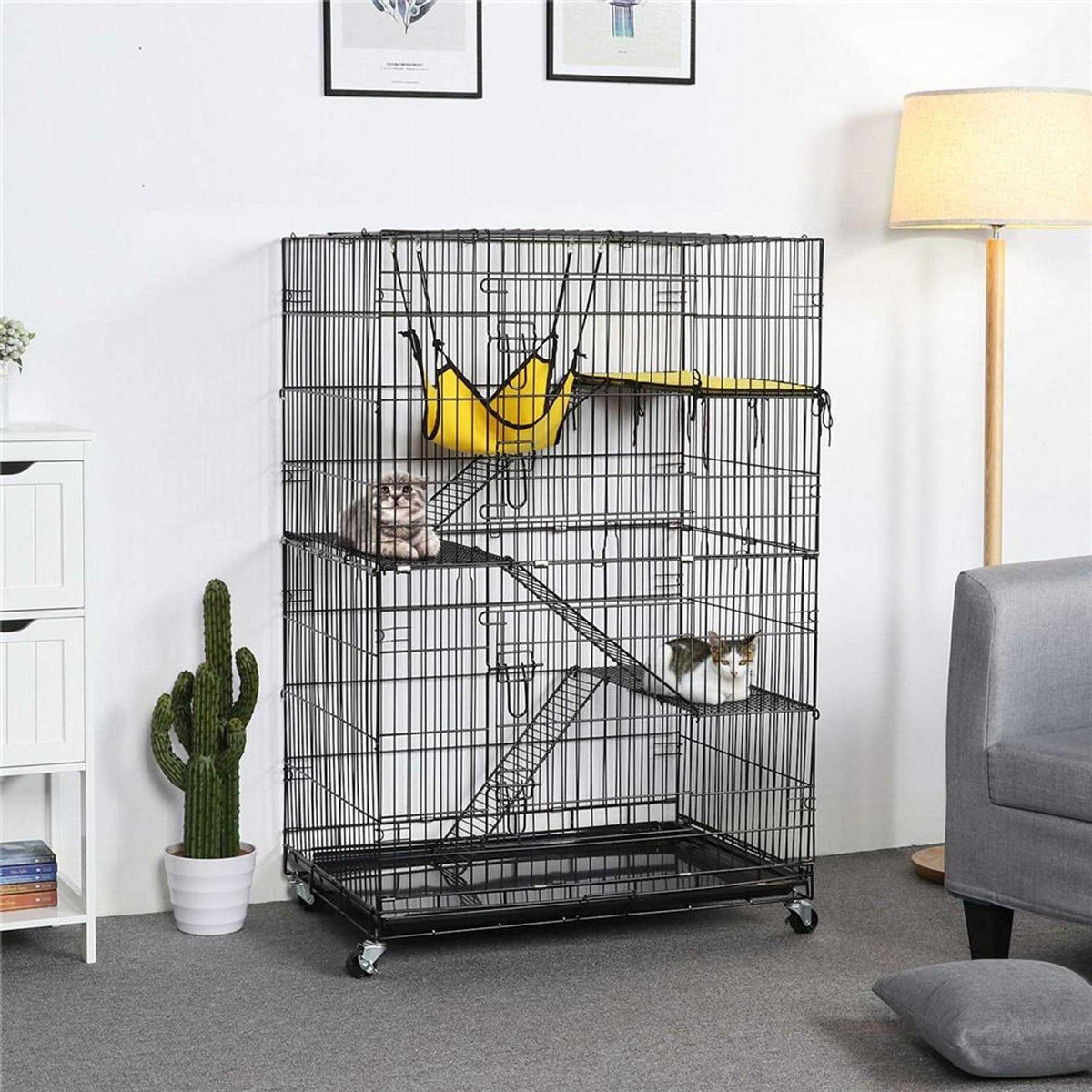 4-Tier Metal Cat Cage P131621
