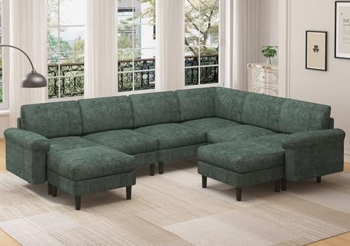 Grey Oversized U Shaped Sectional Sofa L12729