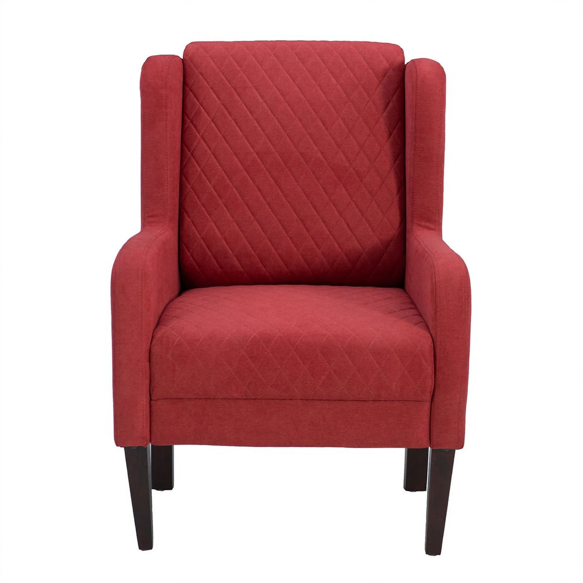 Upholstered Wingback Accent Chair with Quilted Back & Seat S932