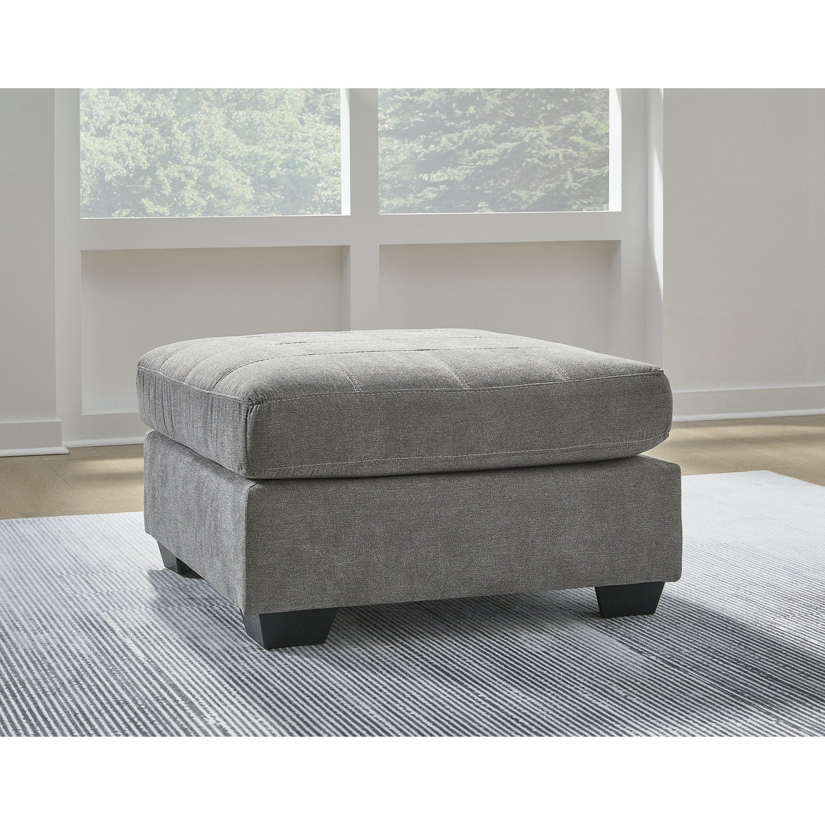 Oversized Gray Accent Ottoman S8118