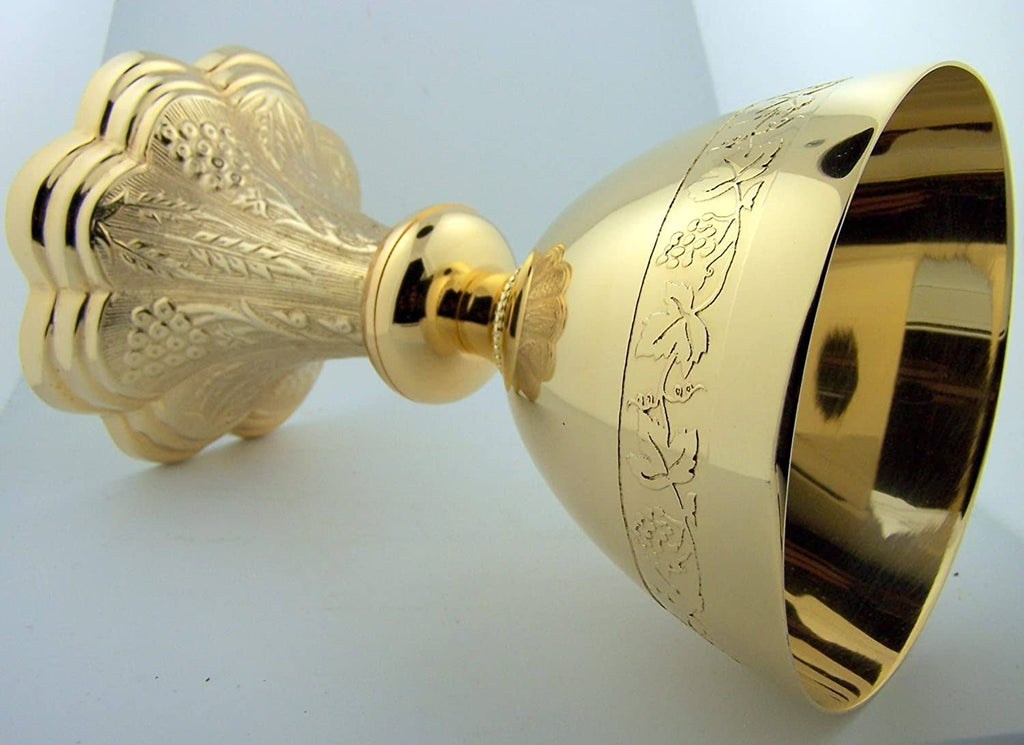 Gold Gild Priest Chalice & Paten E369422