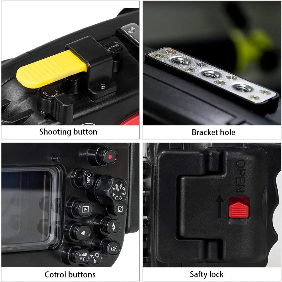 Underwater Camera Housing for Olympus TG-4 Black J373919