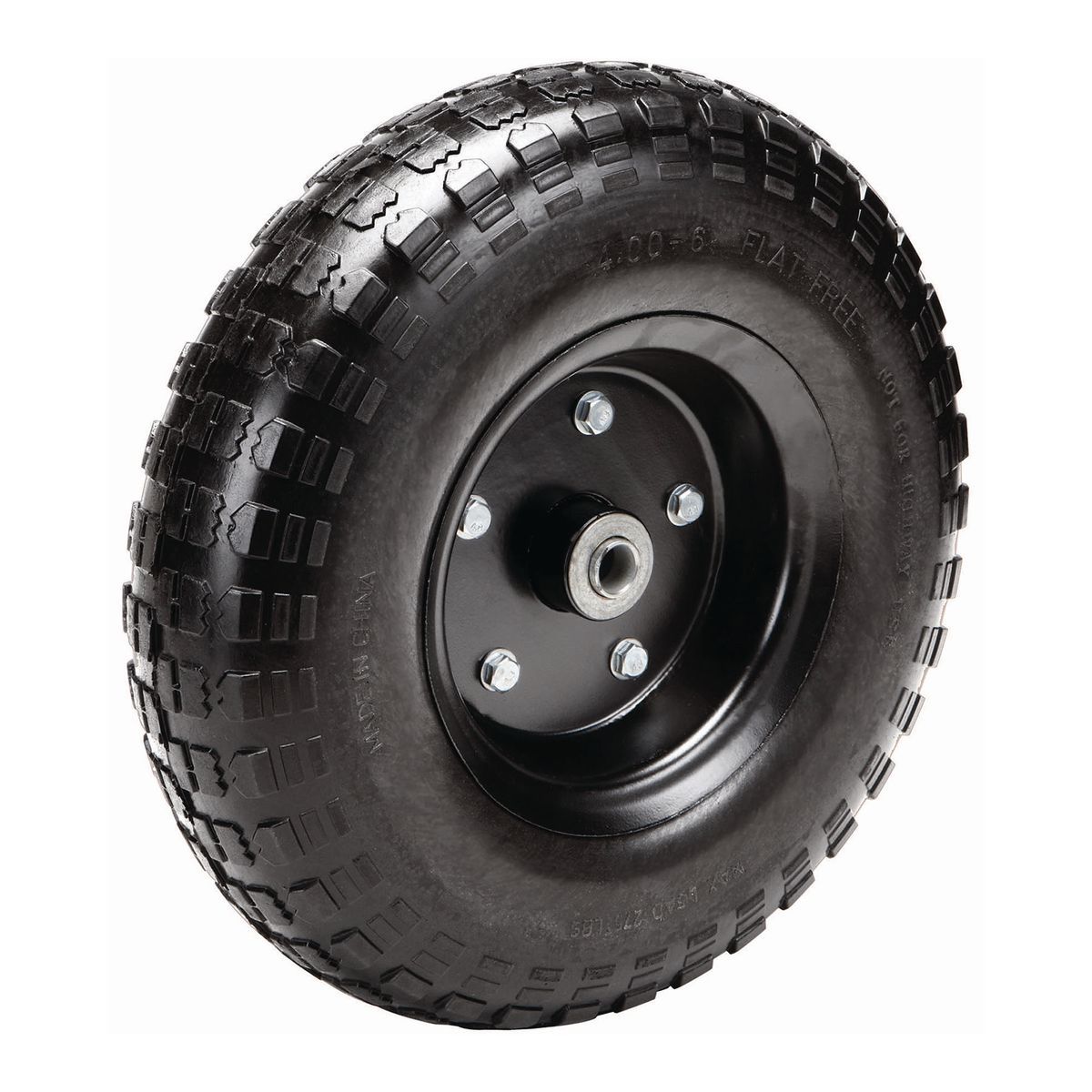 13 in. Flat-Free Tire with Steel Hub C6904