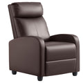 Brown PU Leather Recliner Chair I585