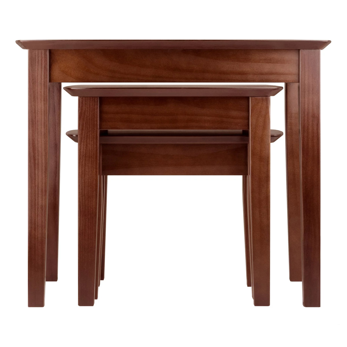 3-Pc Walnut Finish Nesting Table Set X90810