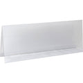 Clear Plastic Tent Card Holders 4 1/4 inch x 11 inch 25/Box Q327009