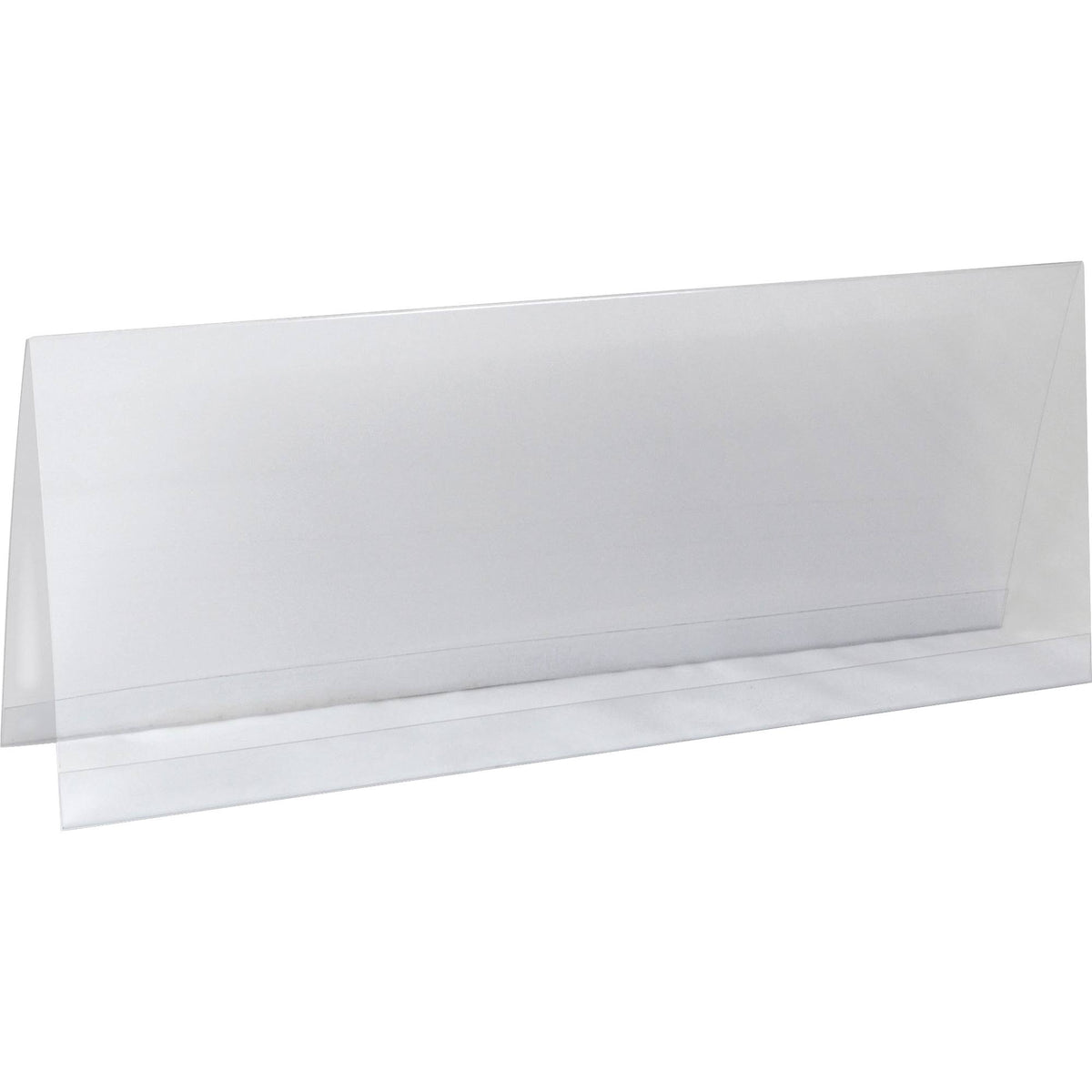 Clear Plastic Tent Card Holders 4 1/4 inch x 11 inch 25/Box Q327009