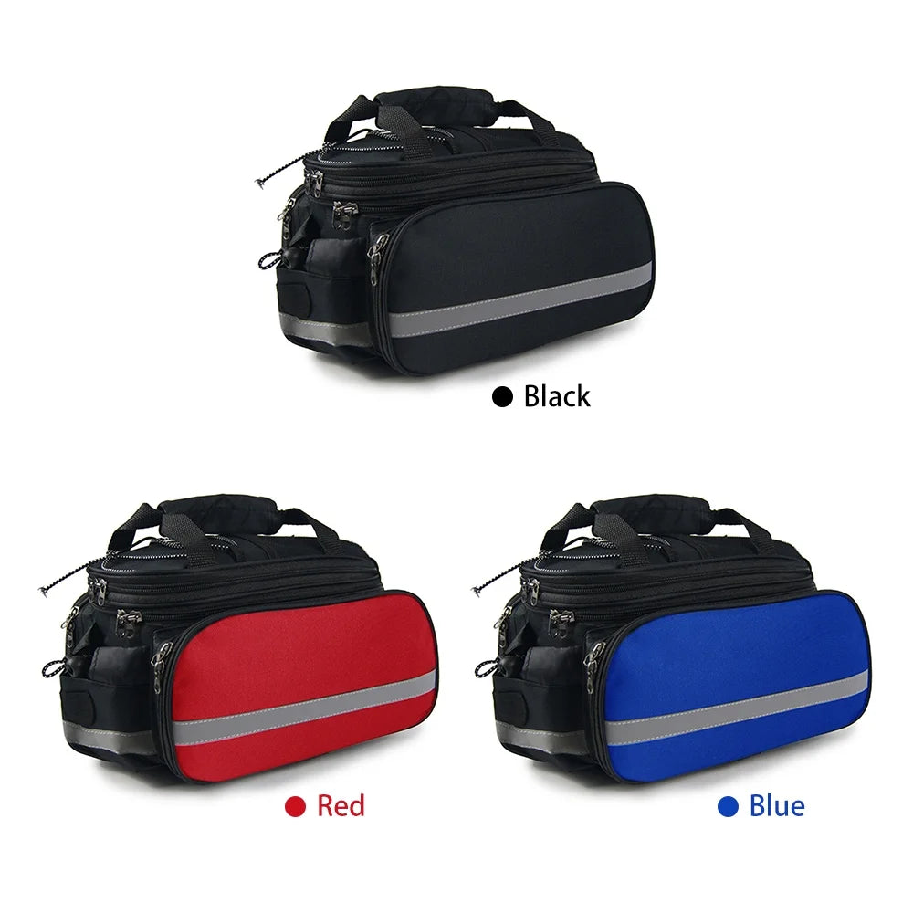 Rear Seat Bag Expandable MTB Bike Rack Bag with Rain Cover T84033