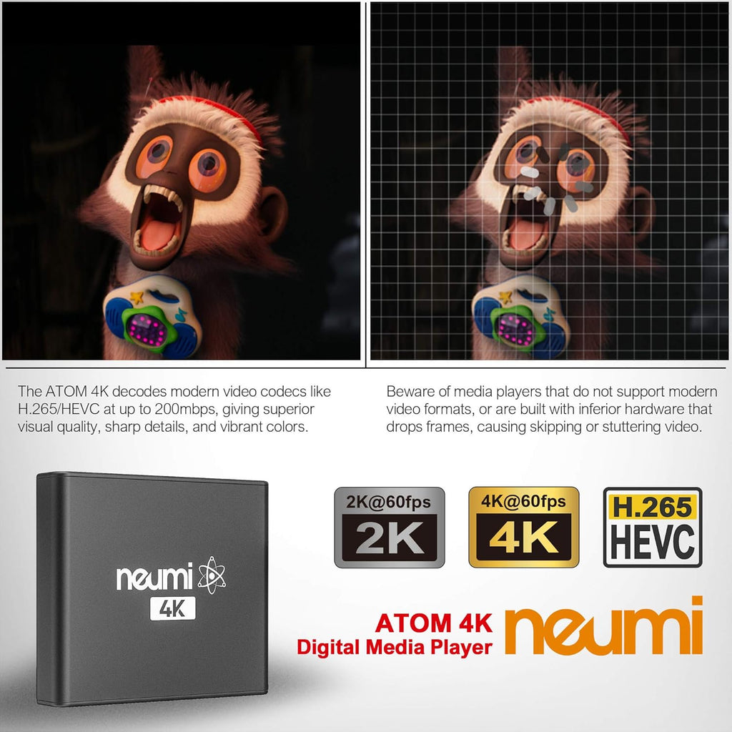 4K Ultra-HD Digital Media Player for USB Drives and SD Cards A314