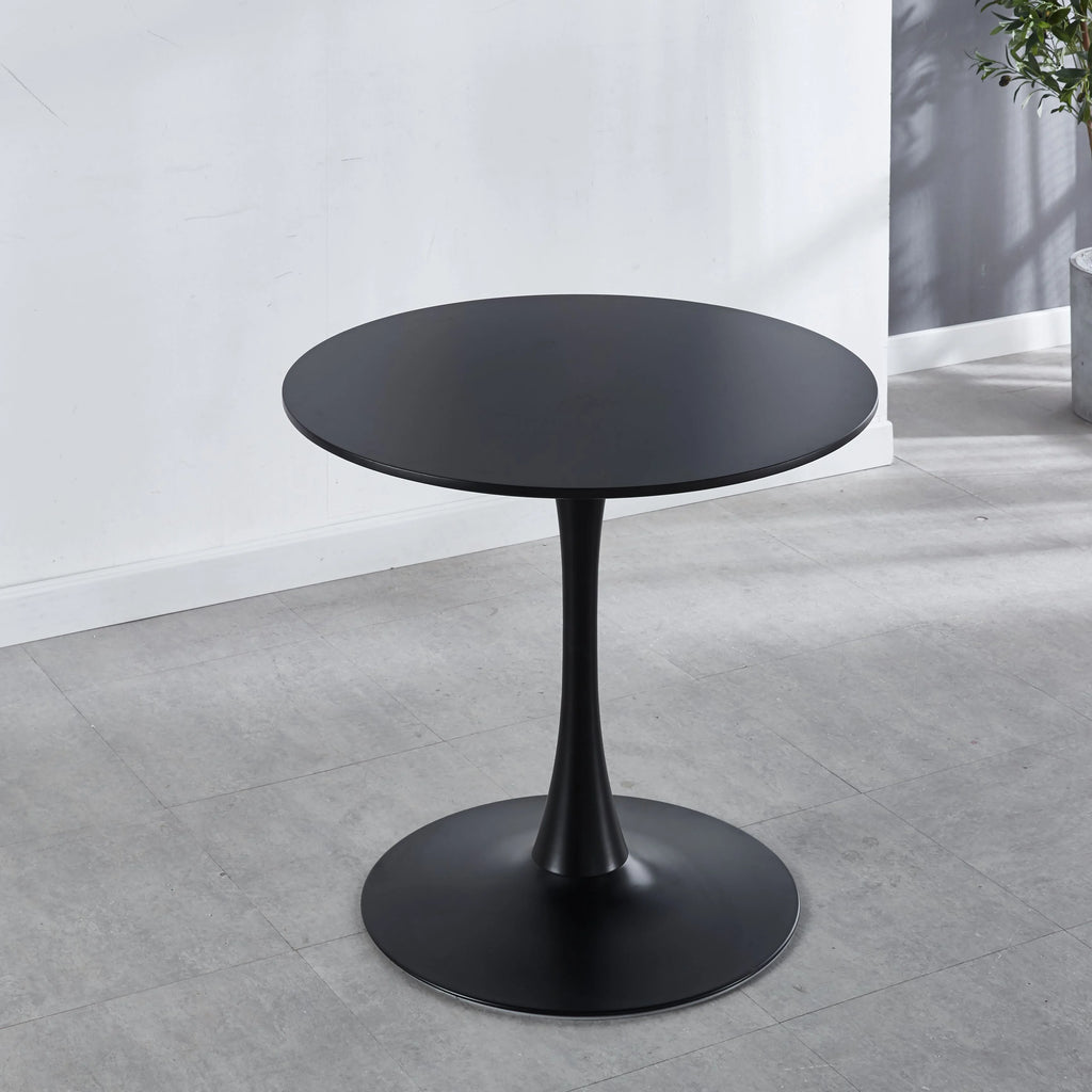 Black Round Wood Dining Table B102341