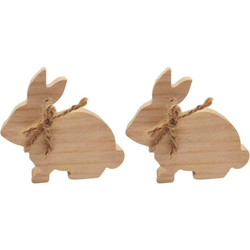 Easter Rabbit Wooden Ornaments I595007