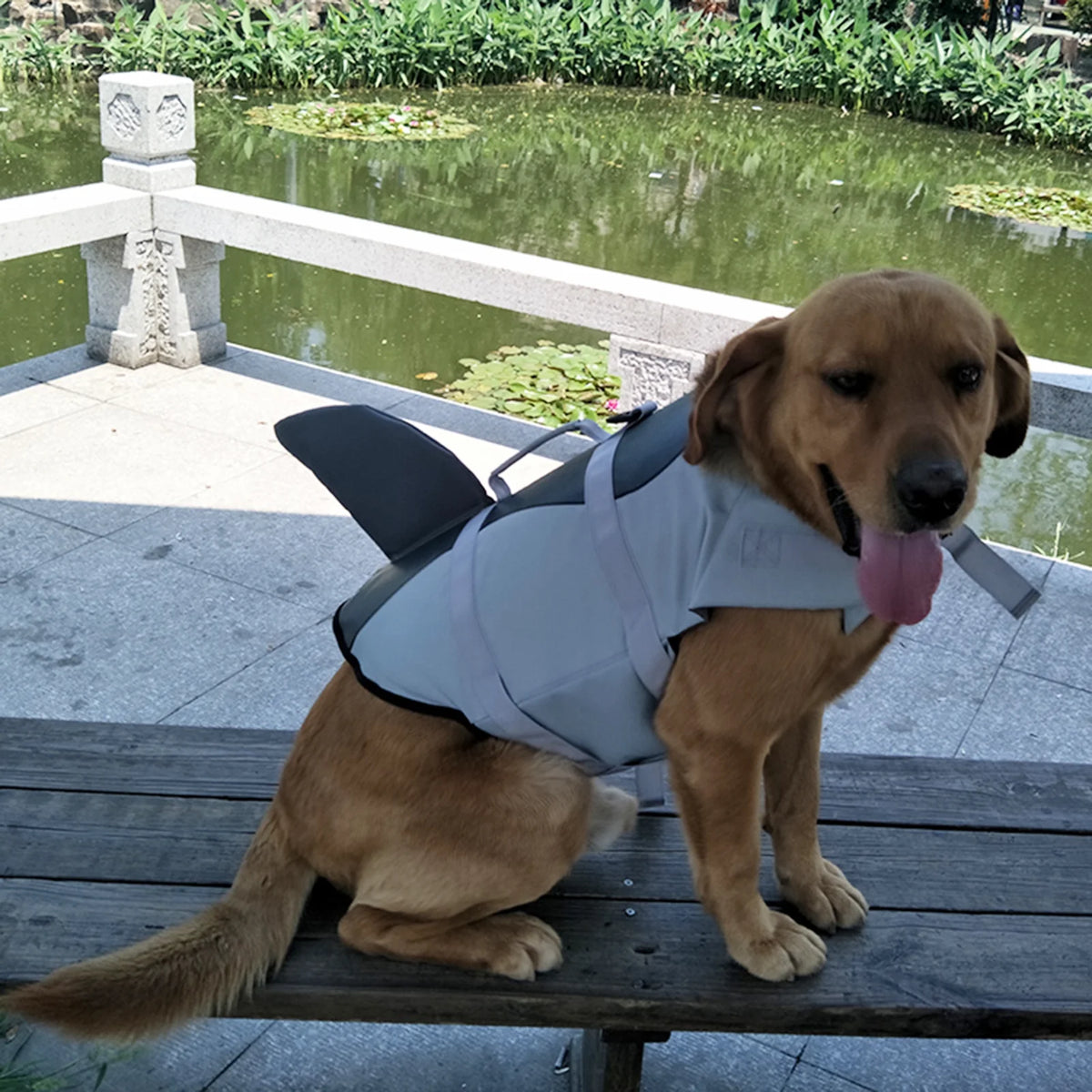 Dog Life Jacket Shark Swimsuit Vest Safety Wear J279479