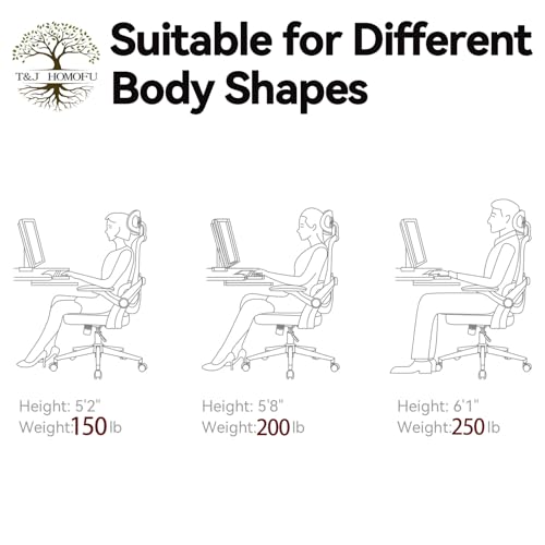 Black Mesh Ergonomic Desk Chair with Adjustable Backrest I5209