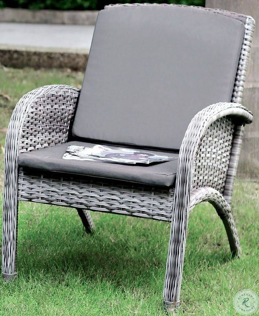 3 Piece Patio Seating Set, Gray K639
