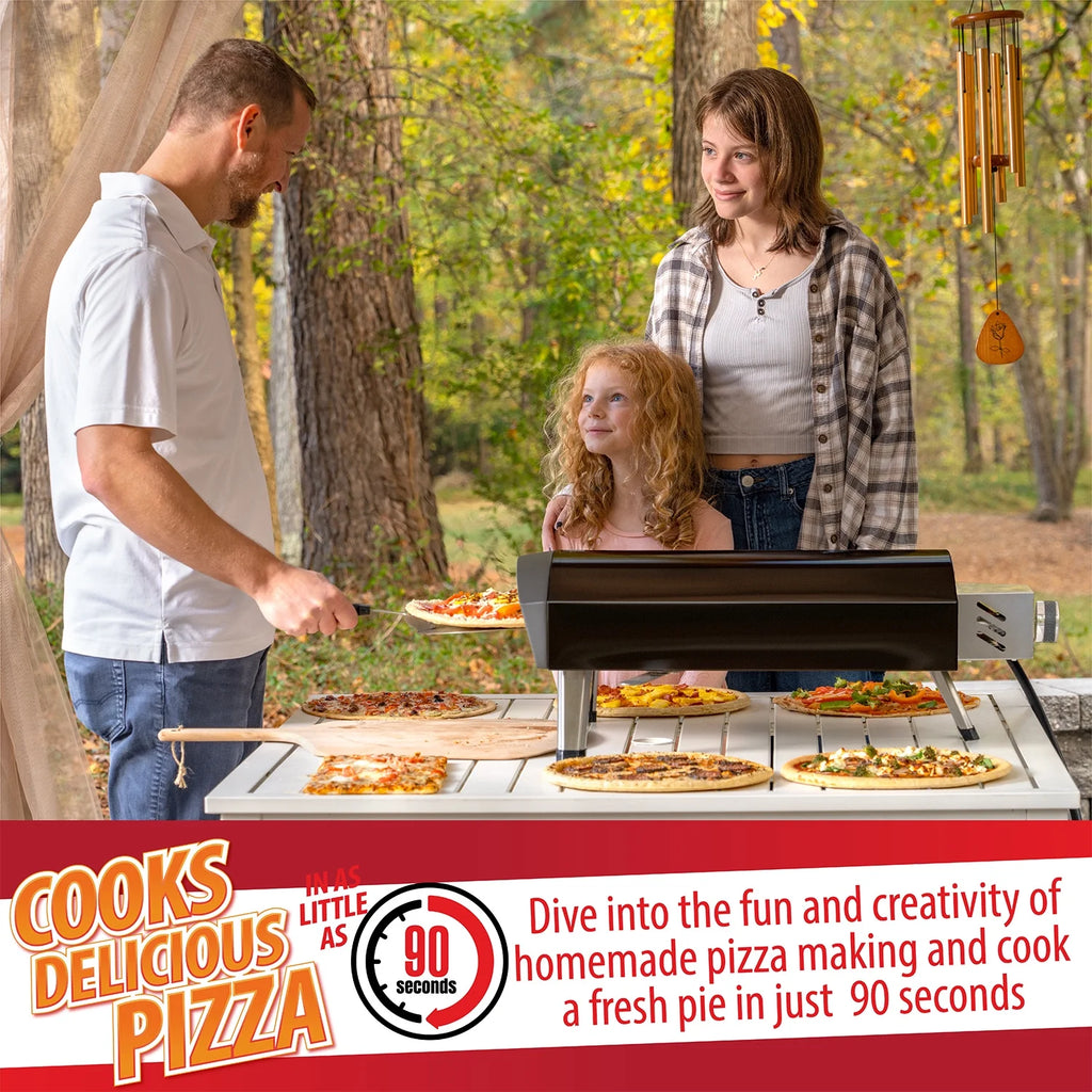 Black Portable Gas Pizza Oven S1668