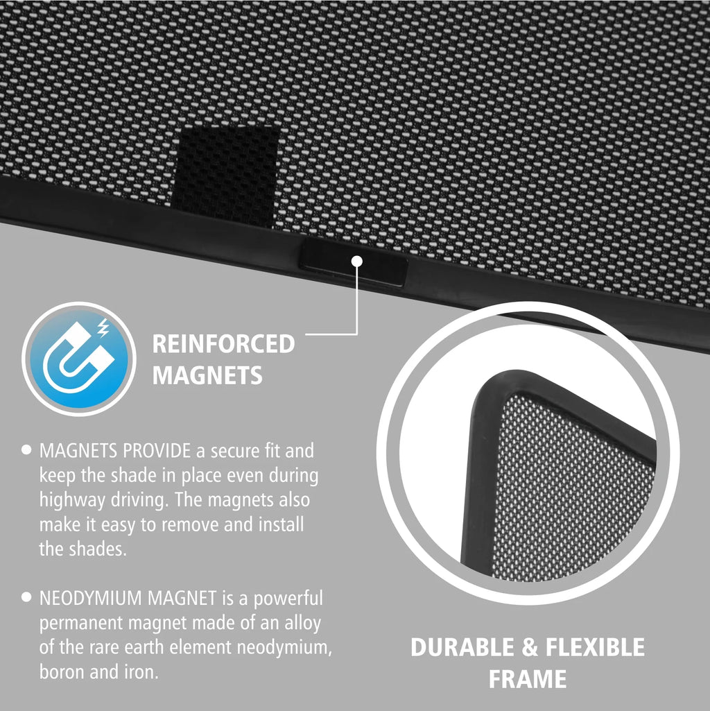 Magnetic Car Window Sunshade 4 Pc. Set X322
