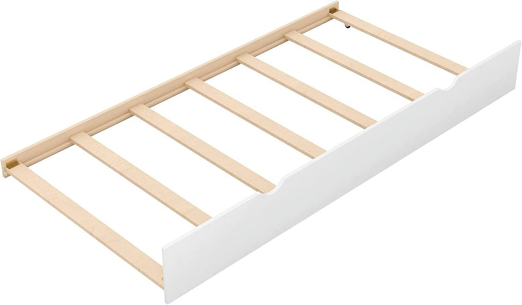 Twin Over King Wooden Bunk Bed with Trundle and Ladder W762