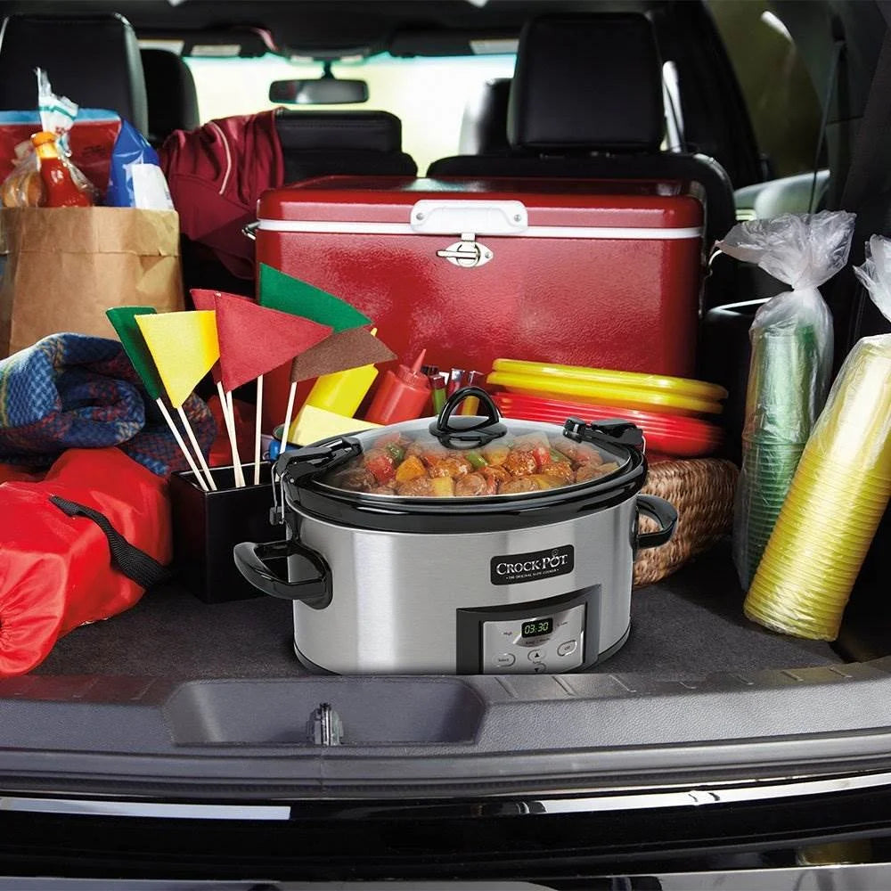 6 Quart Oval Slow Cooker Stainless Steel G39935