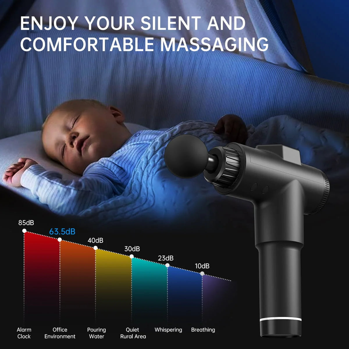 Handheld Deep Tissue Percussion Massage Gun S549