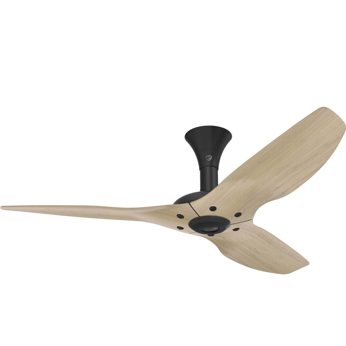 52 Ceiling Fan with Natural Bamboo Blades and Black Finish Q477406