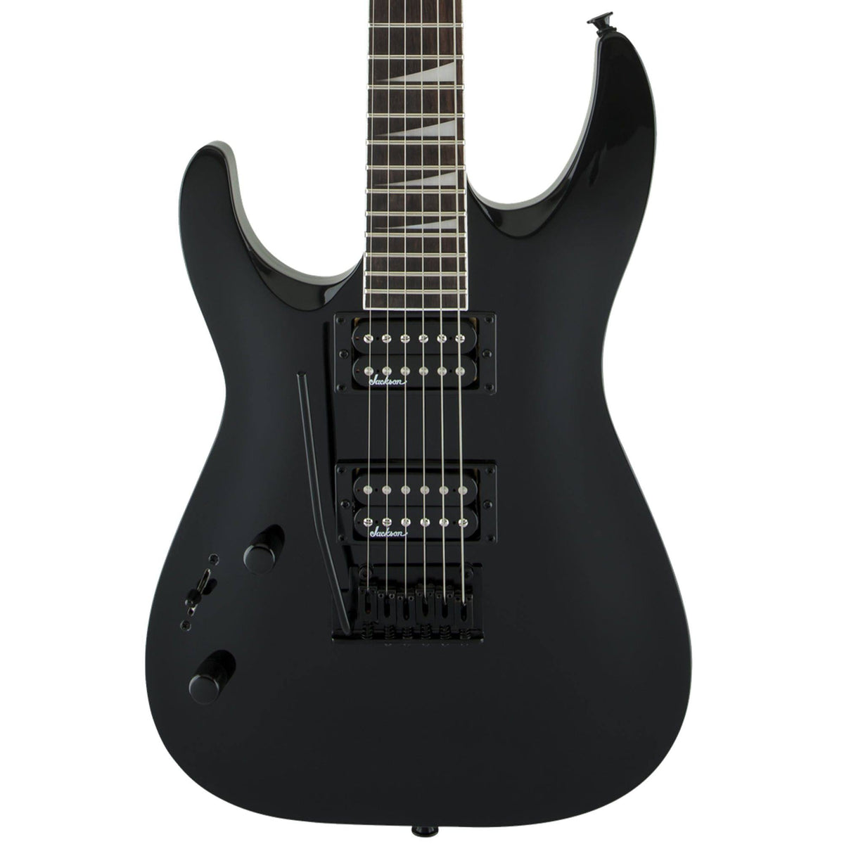 Left Handed Gloss Black Electric Guitar Y7577