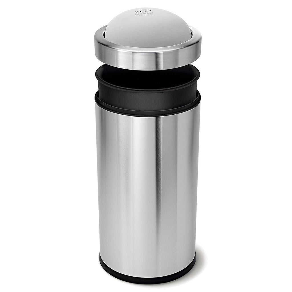 Brushed Stainless Steel Swing Top Bin A75714