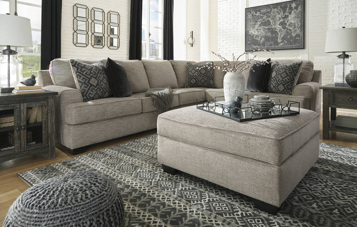 Stone Storage Ottoman A501833