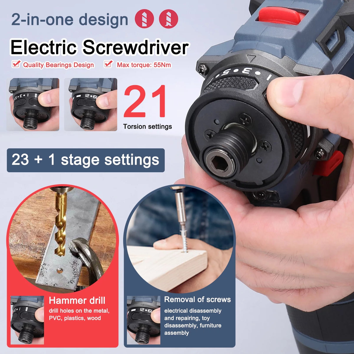 21V Electric Screwdriver M798081