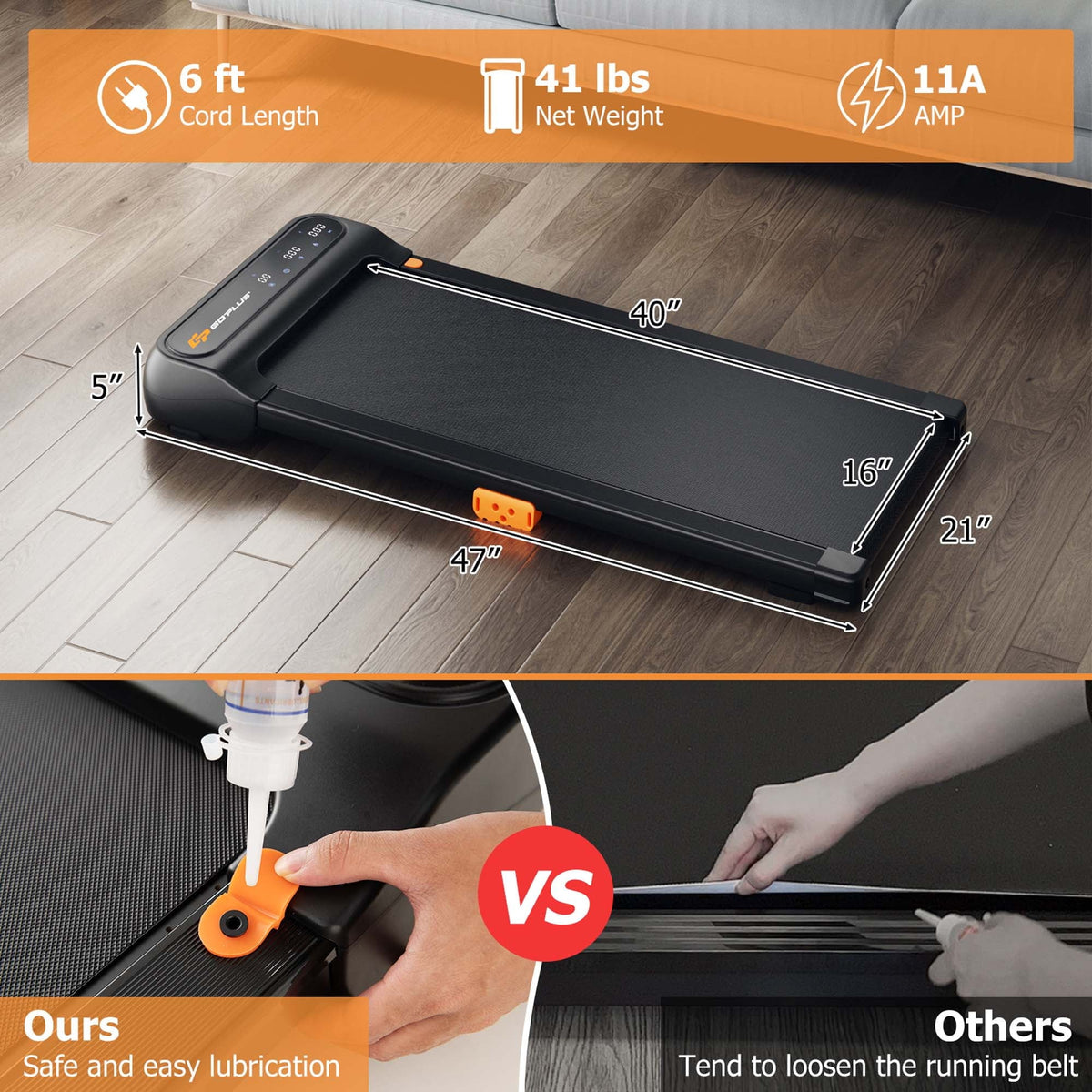 Walking Pad Treadmill with Remote S67137