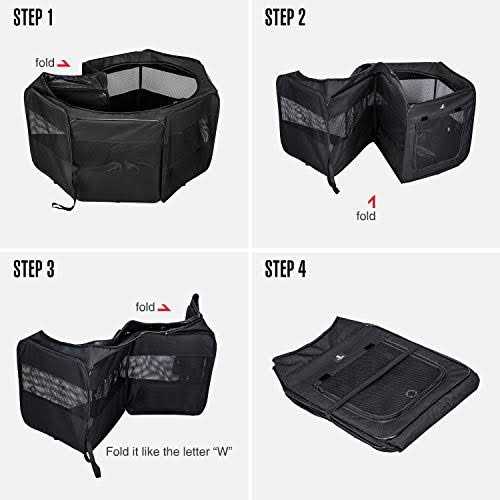 Portable Foldable Pet Playpen 600D Oxford Cloth R863