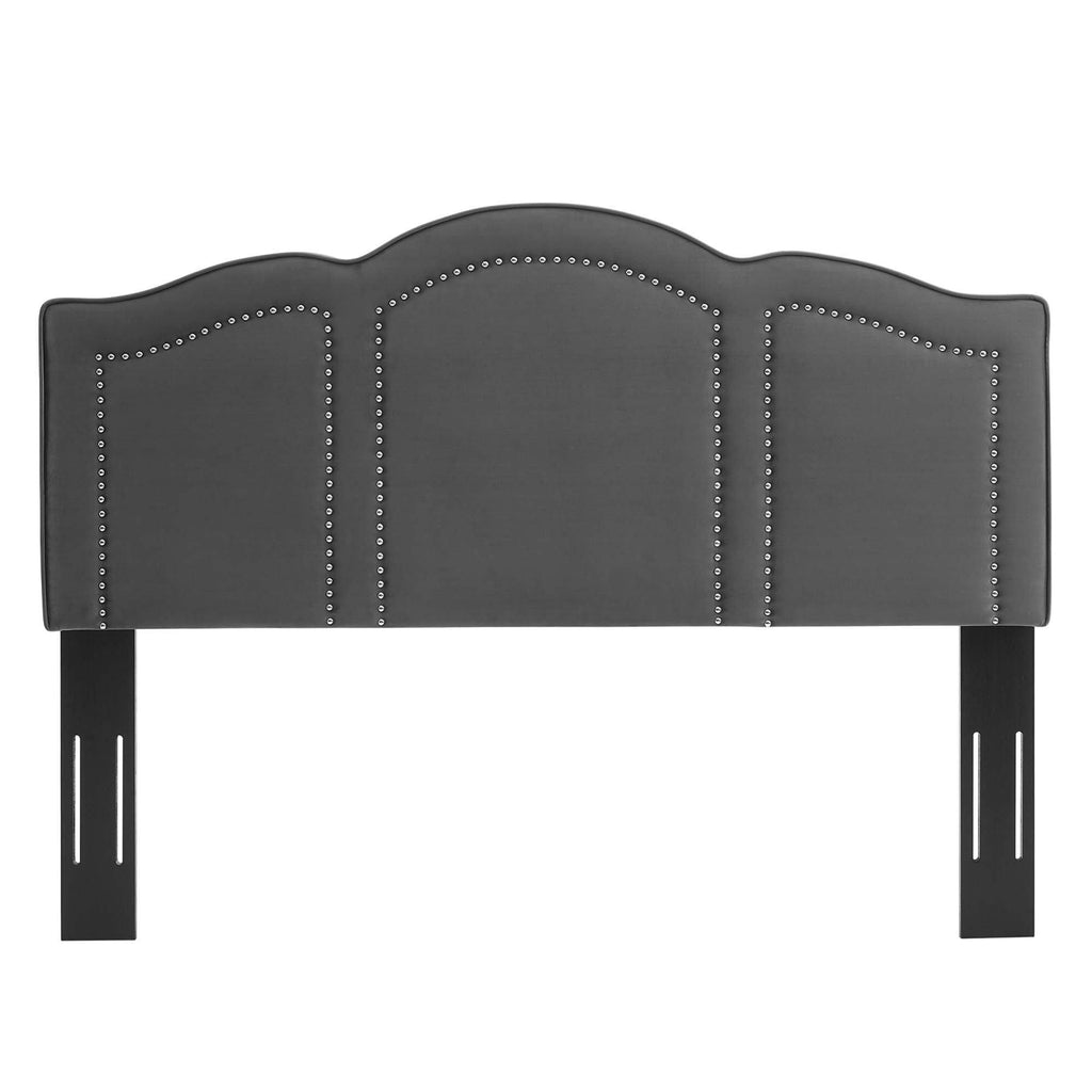 King/California King Pink Velvet Headboard E6547