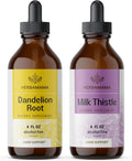Herbal Liquid Drops Kit - Dandelion Root & Milk Thistle 4 fl oz 2 Pack H60694
