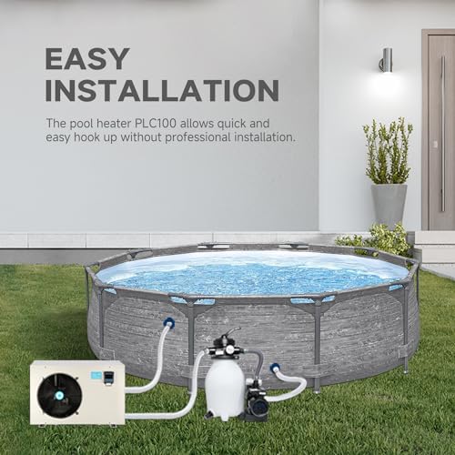 Swimming Pool Heat Pump, 37960BTU, 208~230V/60Hz G59785