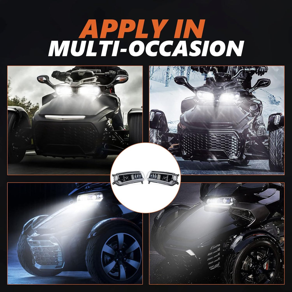 LED Headlight Assembly Kit with Turn Signal Lights and DRL Y127