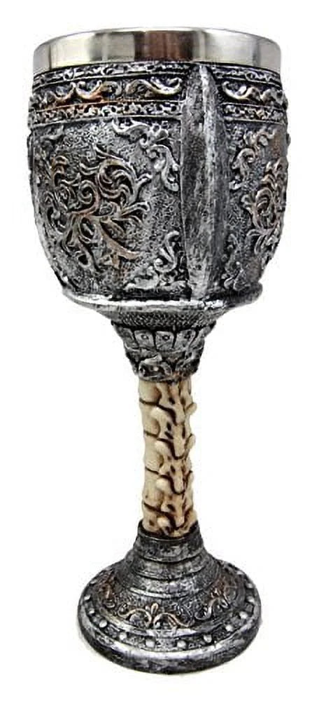 Skull Wine Goblet Chalice Cup 6oz P626