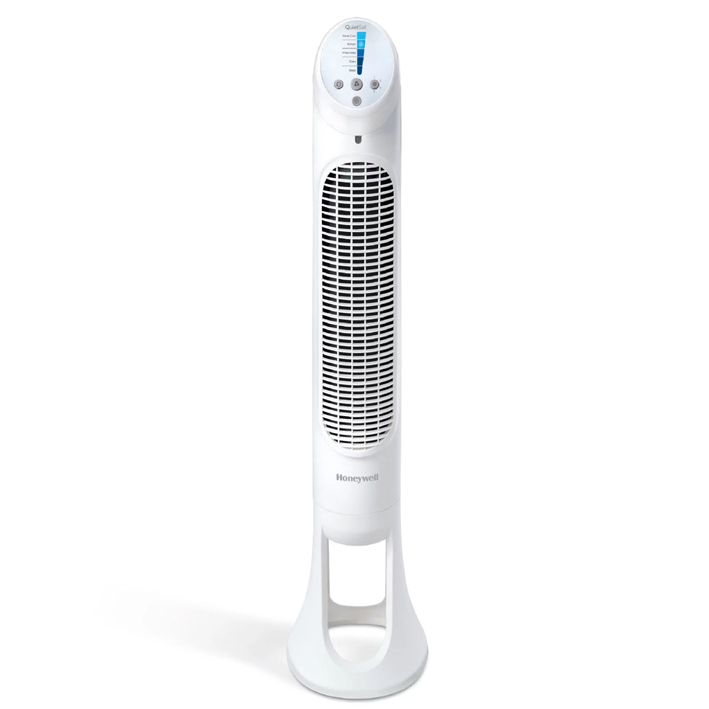 Black QuietSet Oscillating Electric Tower Fan N286