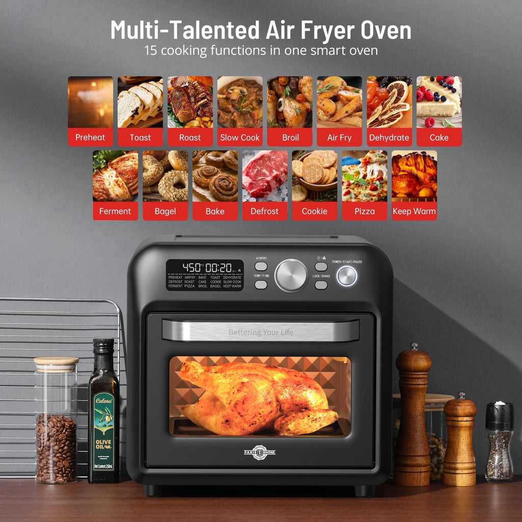 19 QT 15-in-1 Convection Toaster Oven with Child Lock A972