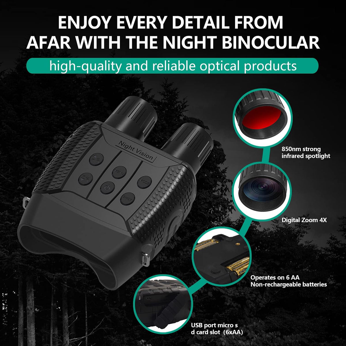 Night Vision Goggles with 32G Memory Card J301442