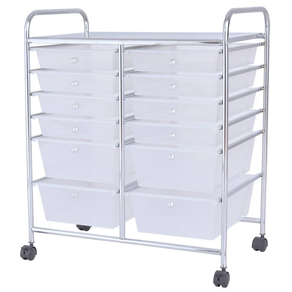 12 Storage Drawer Rolling Cart E780