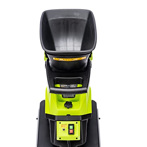 15-Amp Garden Corded Electric Chipper with Collection Bin Q474