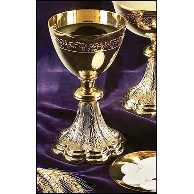 Gold Gild Priest Chalice & Paten E369422