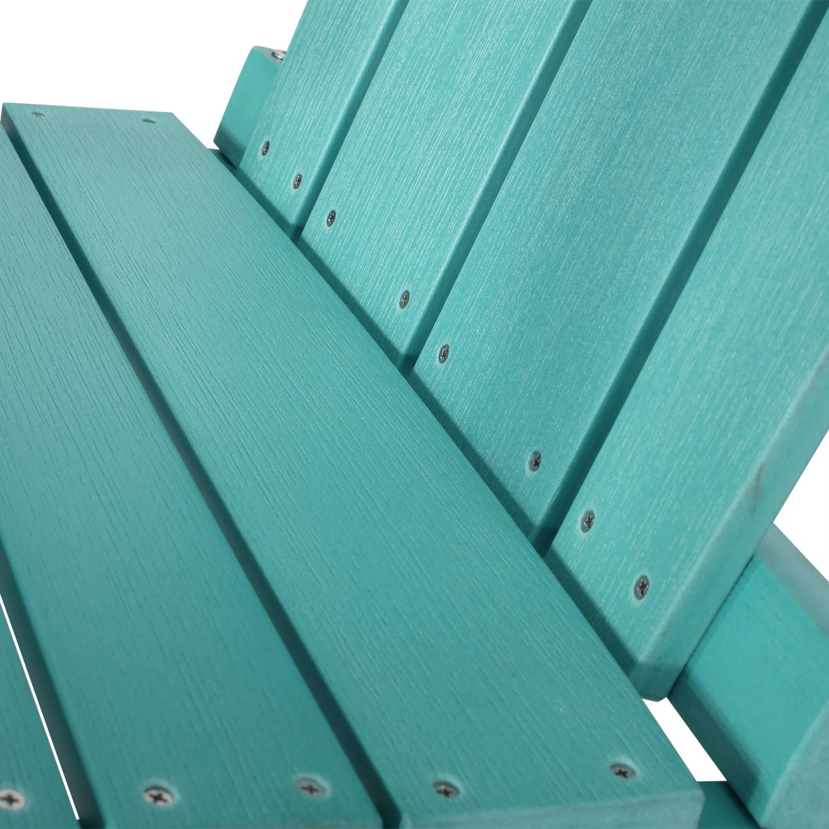Teal Faux Wood Outdoor Adirondack Chair Z4975