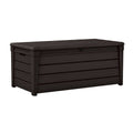 Brown 120 Gallon Outdoor Plastic Storage Deck Box K63693