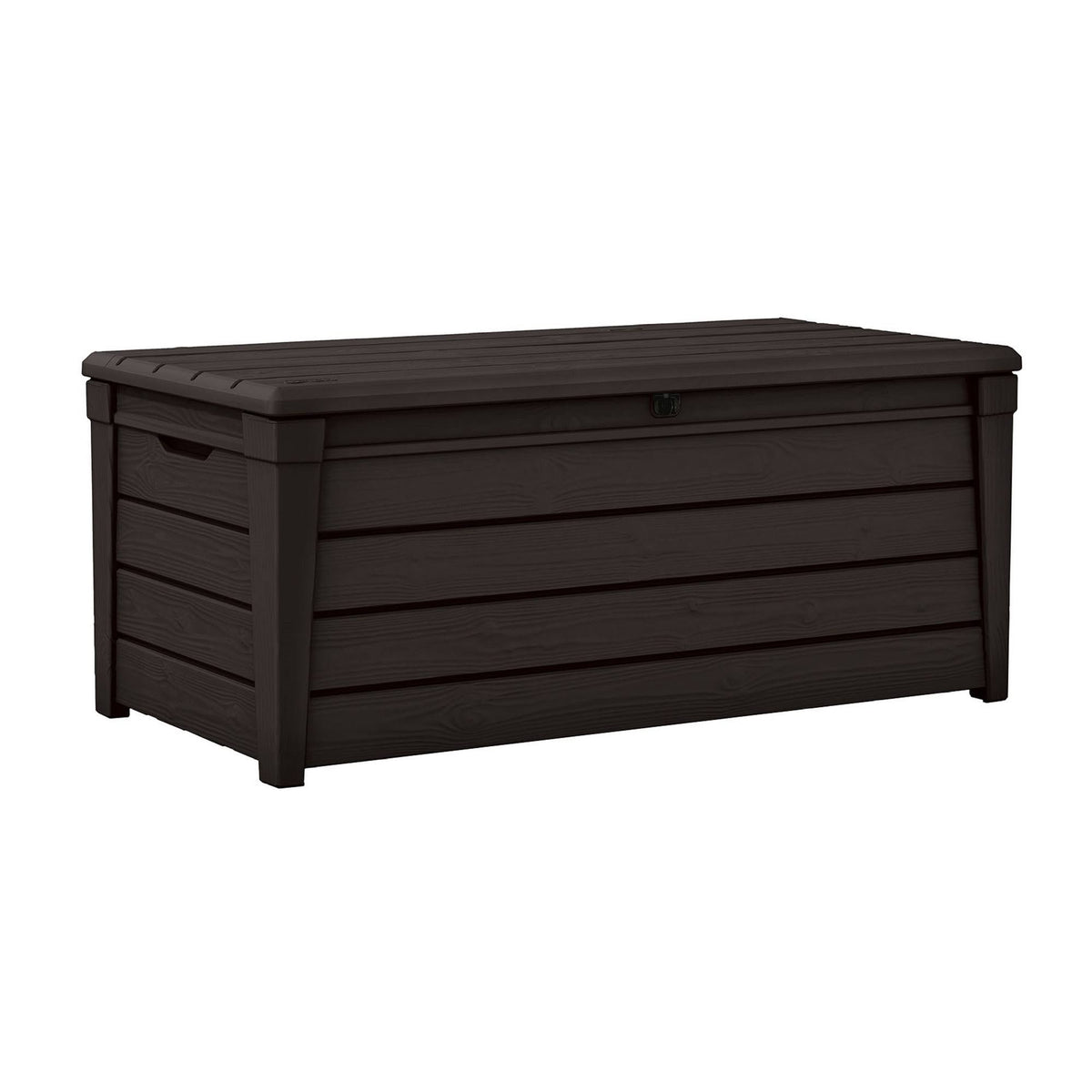 Brown 120 Gallon Outdoor Plastic Storage Deck Box K63693