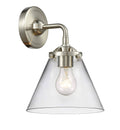 Brushed Satin Nickel Large Cone 1 Light Sconce U62807