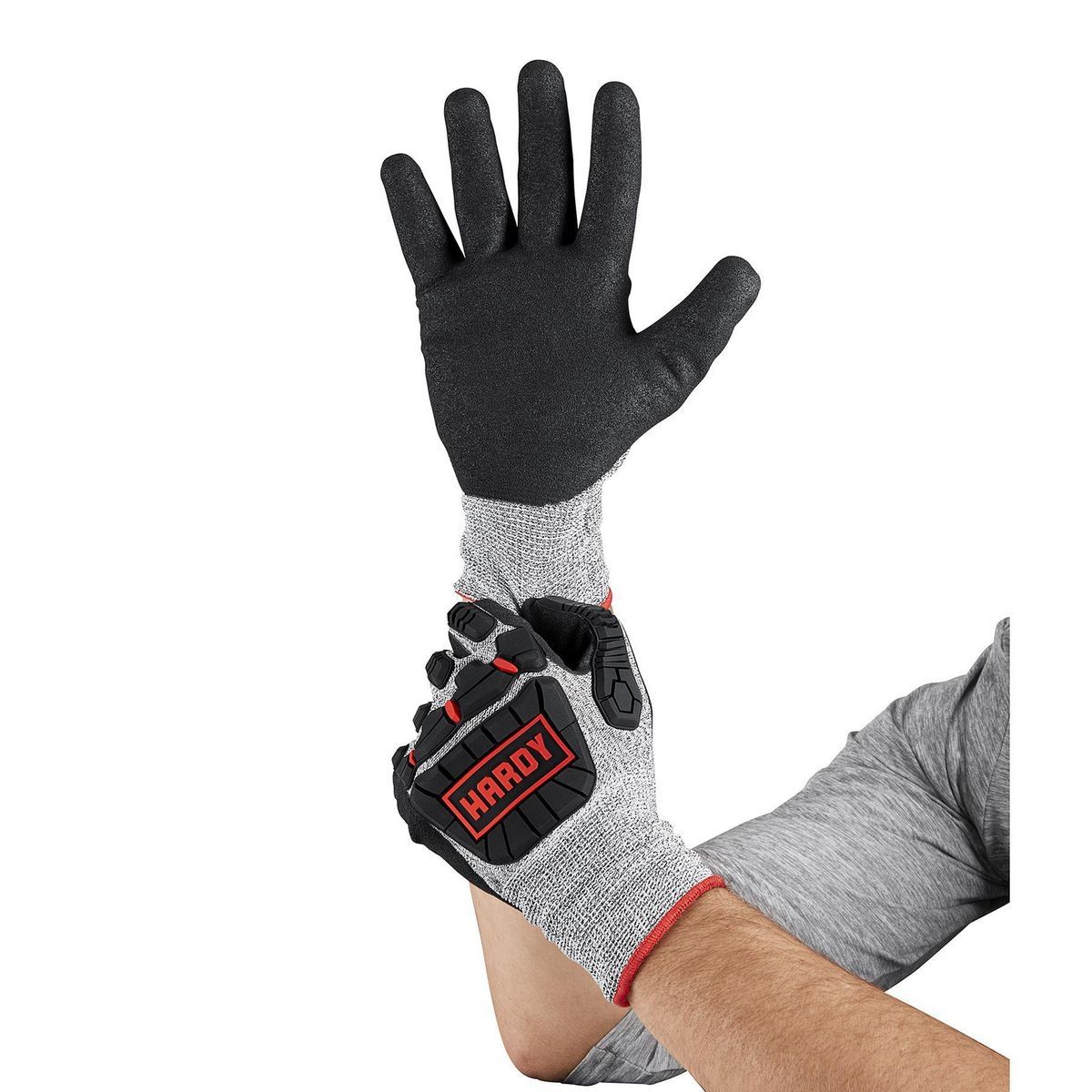 Nitrile-Dipped Impact Protection Work Gloves, X-Large G658