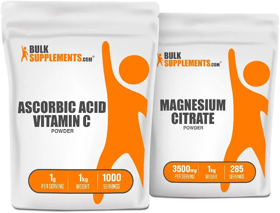 Ascorbic Acid Vitamin C 1kg + Magnesium Citrate 1kg Q1927