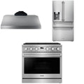 36 Gas Range, Range Hood and Refrigerator F75314