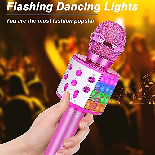 Bluetooth Karaoke Microphone with Led Lights N605926