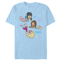 Light Blue Graphic Tee N639